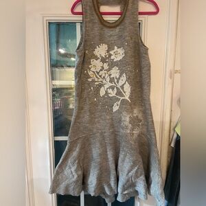 Anthropologie Knitted and Knotted Wool drop waist dress size Med.